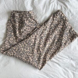 Aerie Cozy New Heights Trouser (Leopard) - Size L